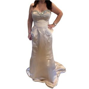 Jovani Strapless Evening Gown